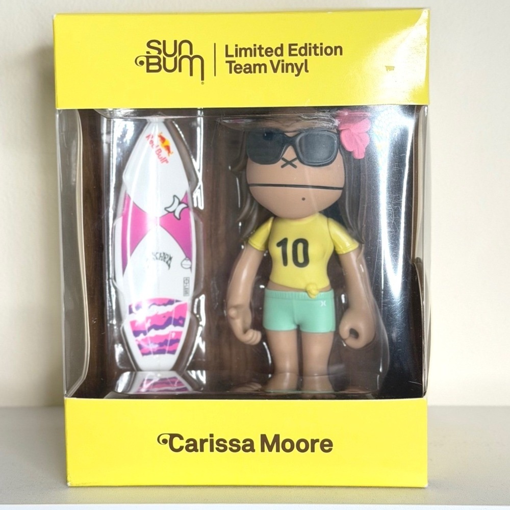 Sun Bum Carissa Moore Limited Edition Team Vinyl  Collectible Figure Yellow OS